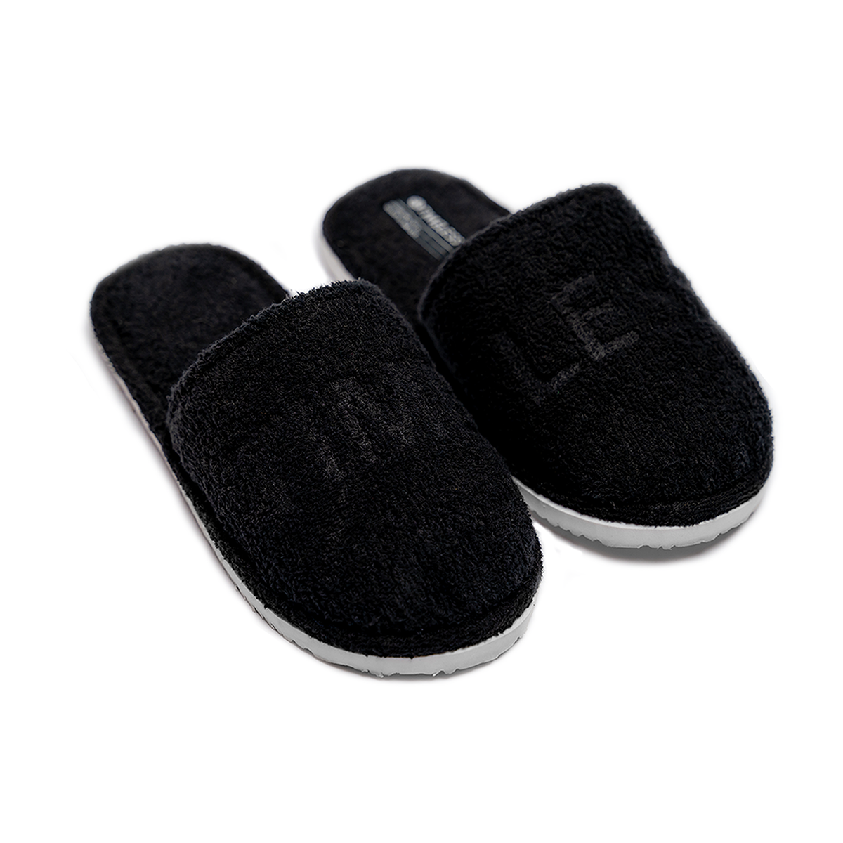 Black slippers Tuobarr Womens Slides Women Men Slippers Home Couple Shoes  main image 4