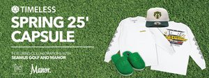 Timeless Spring 2025 Capsule Collaborations with Manor Golf and Seamus Golf