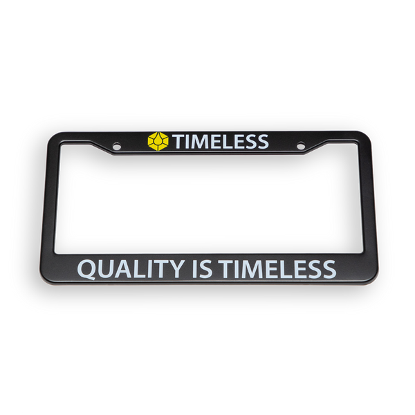 Timeless License Plate Cover ALWAYS TIMELESS