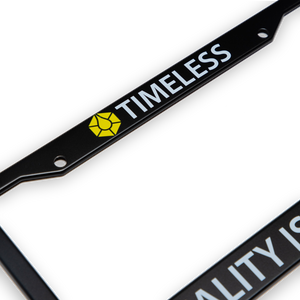 Timeless License Plate Cover